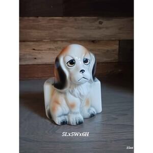 Vintage Mid Century Ardco Ceramic sad puppy planter pot
